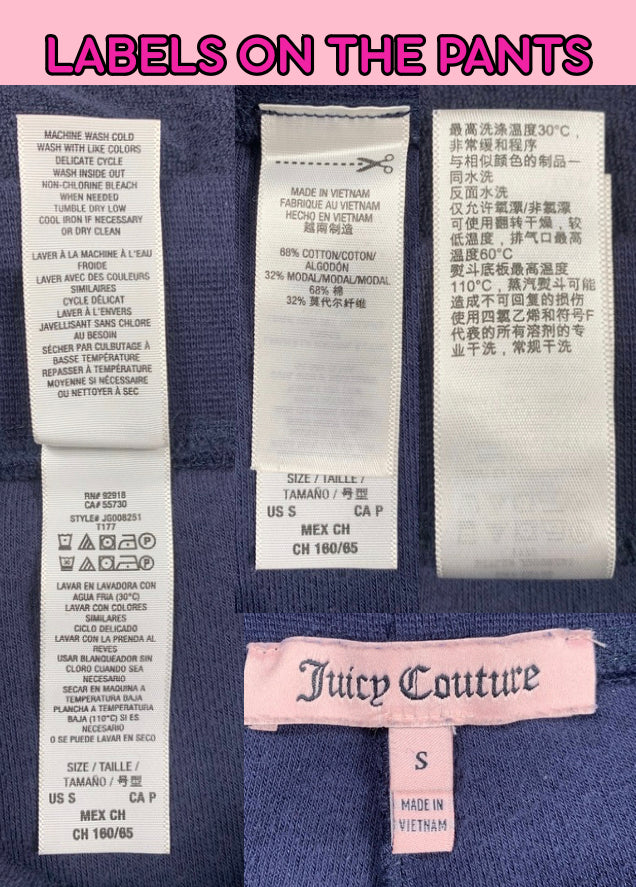 Juicy Couture Dark Blue Terrycloth Tracksuit