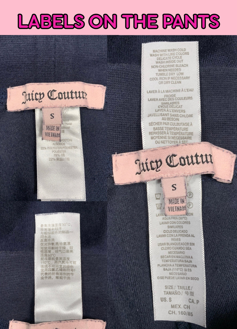 Juicy Couture Dark Blue Velour Tracksuit