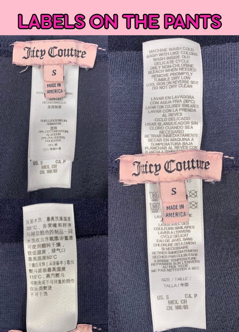 Juicy Couture Dark Blue Velour Tracksuit