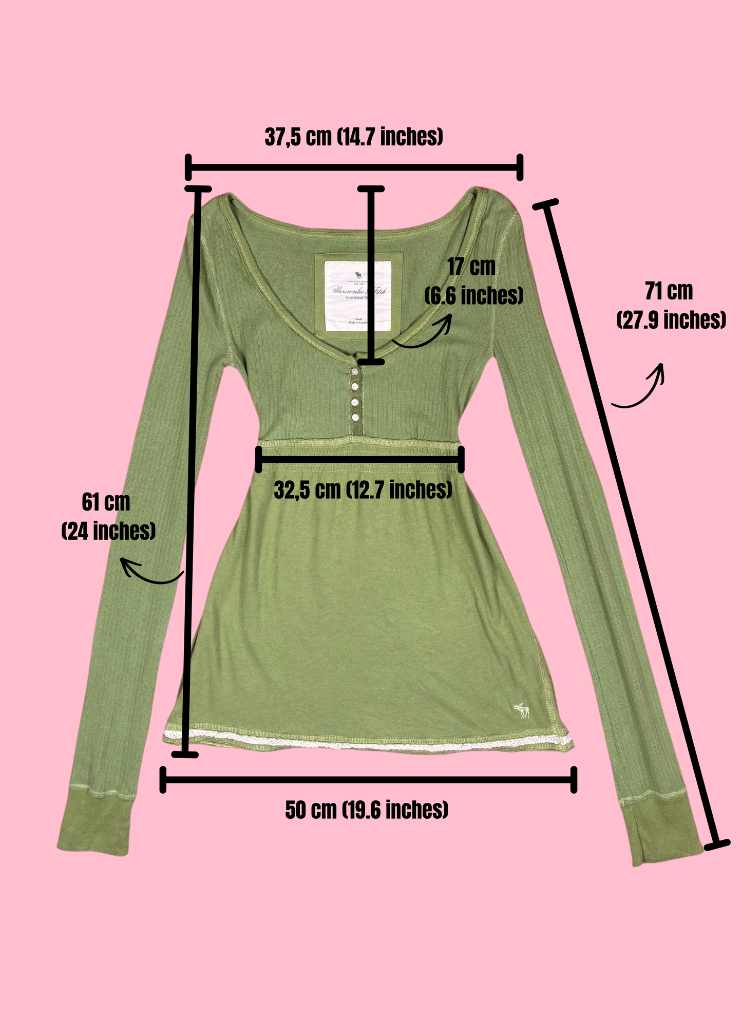 Top babydoll Abercrombie
