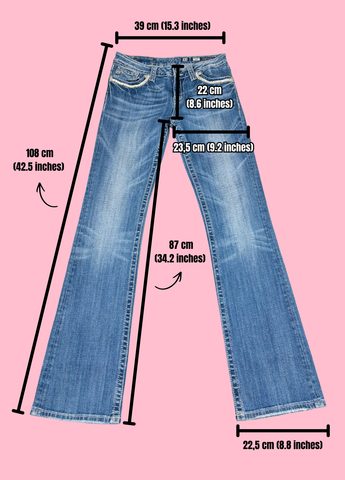 Vaqueros de corte bota Miss Me