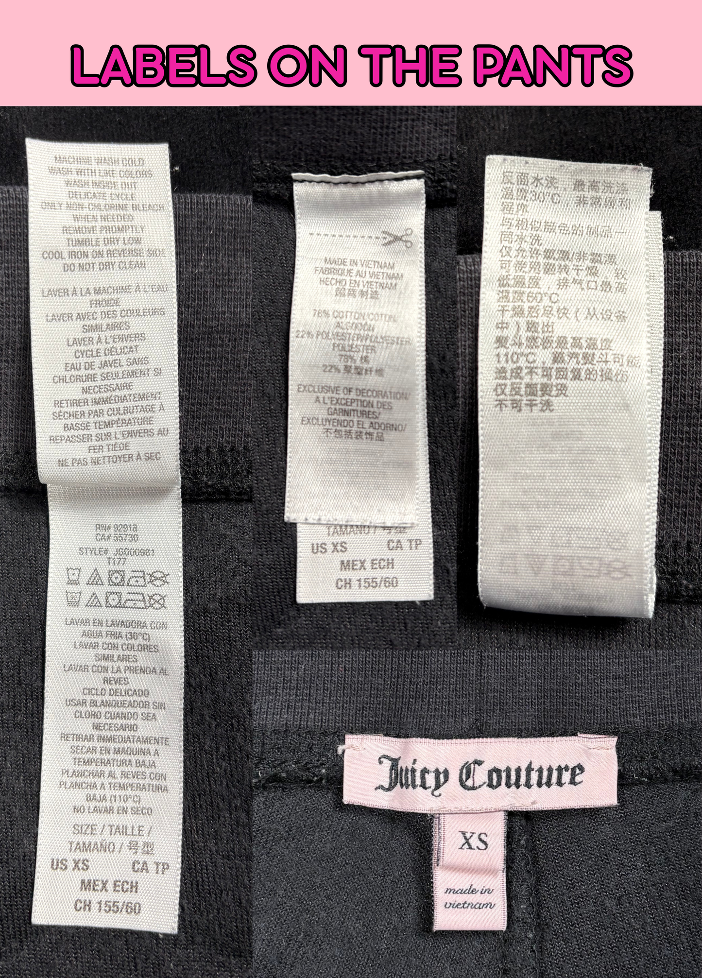 Juicy Couture Black Velour Tracksuit
