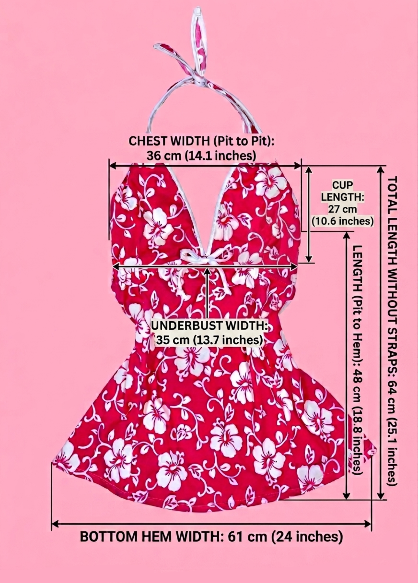Tropical Summer Halter-neck Top