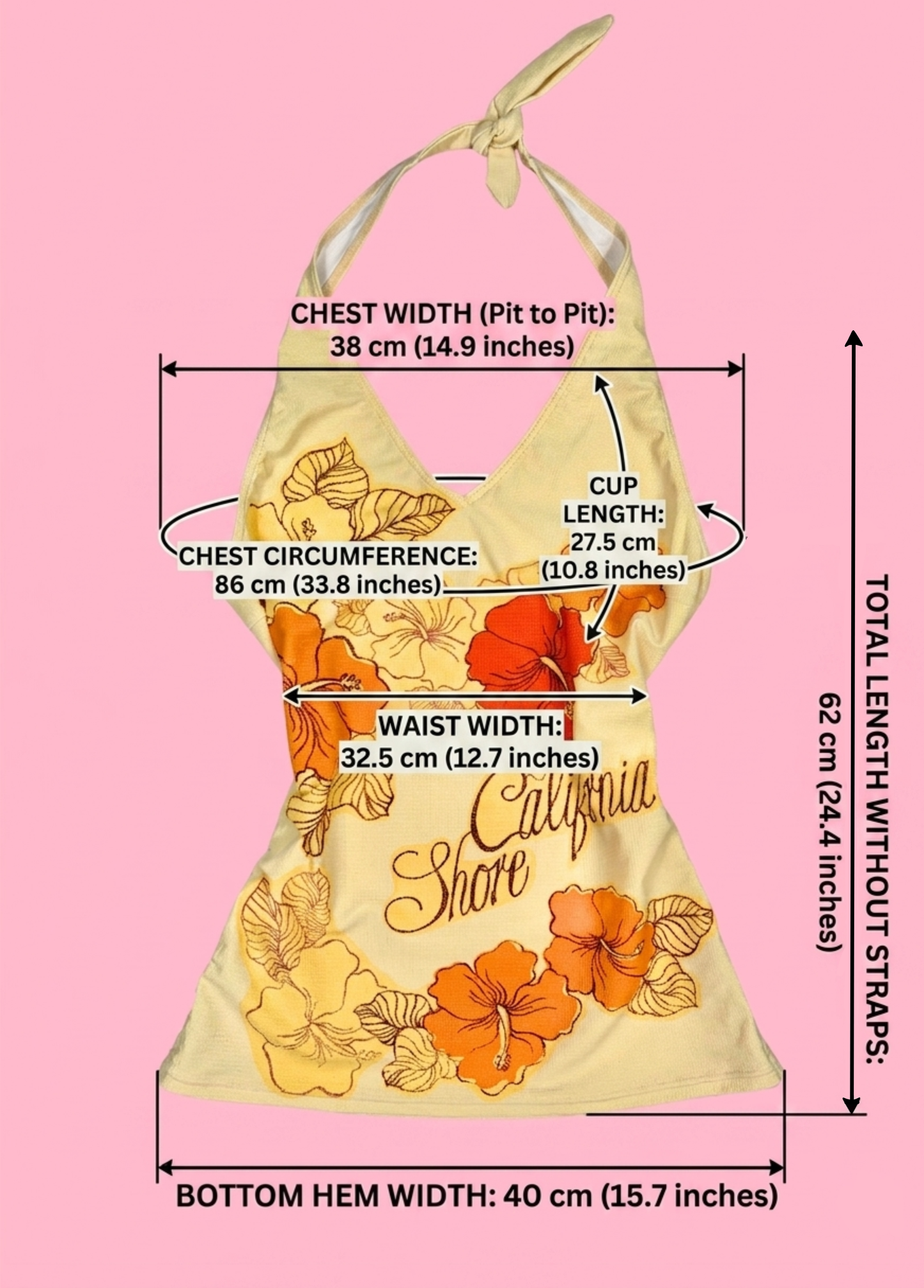 Tropical Summer Halter-neck Top