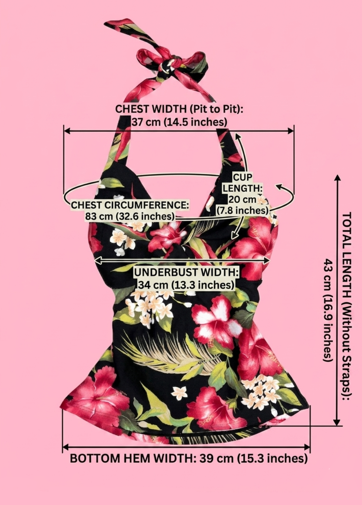 Tropical Summer Halter-neck Top