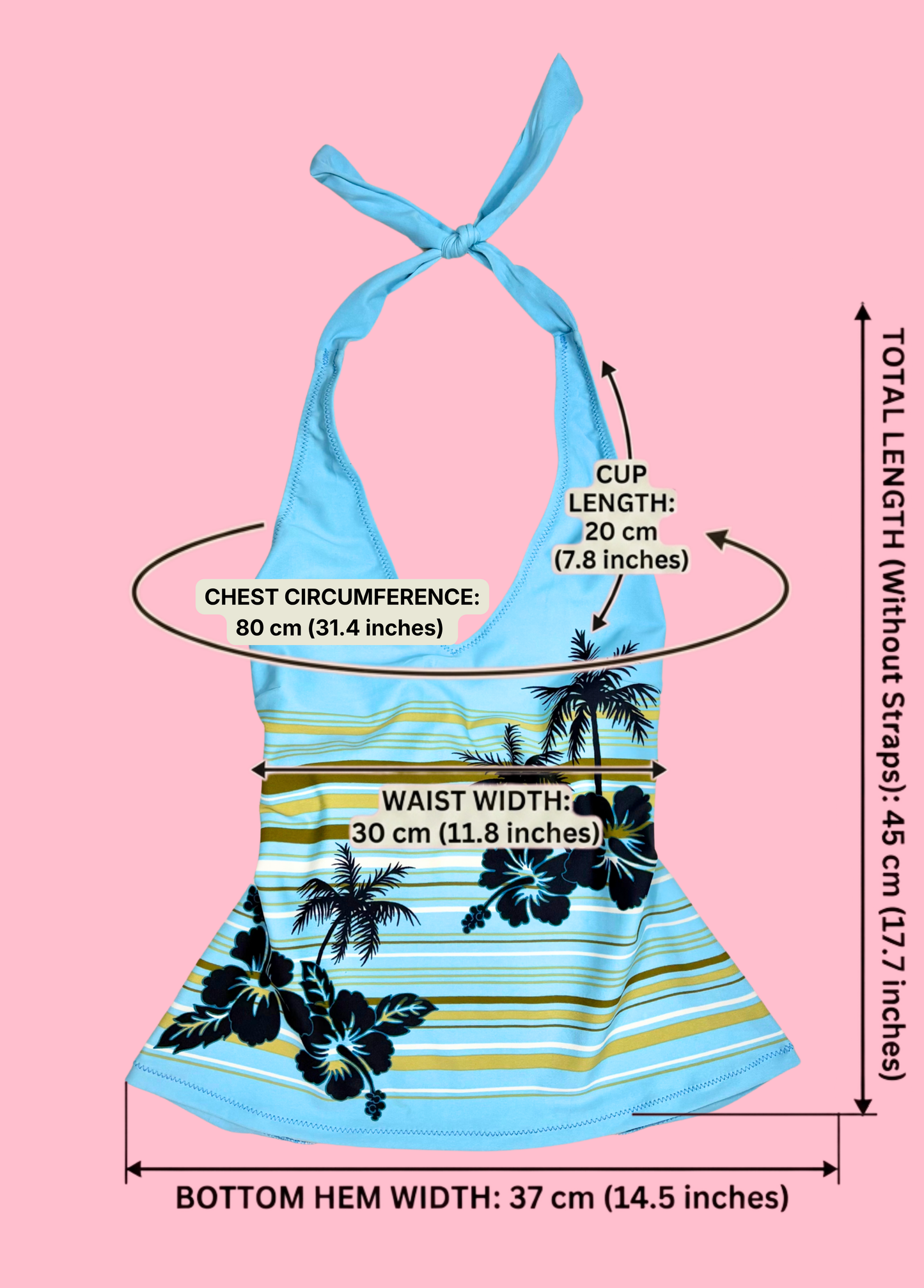 Tropical Summer Halter-neck Top