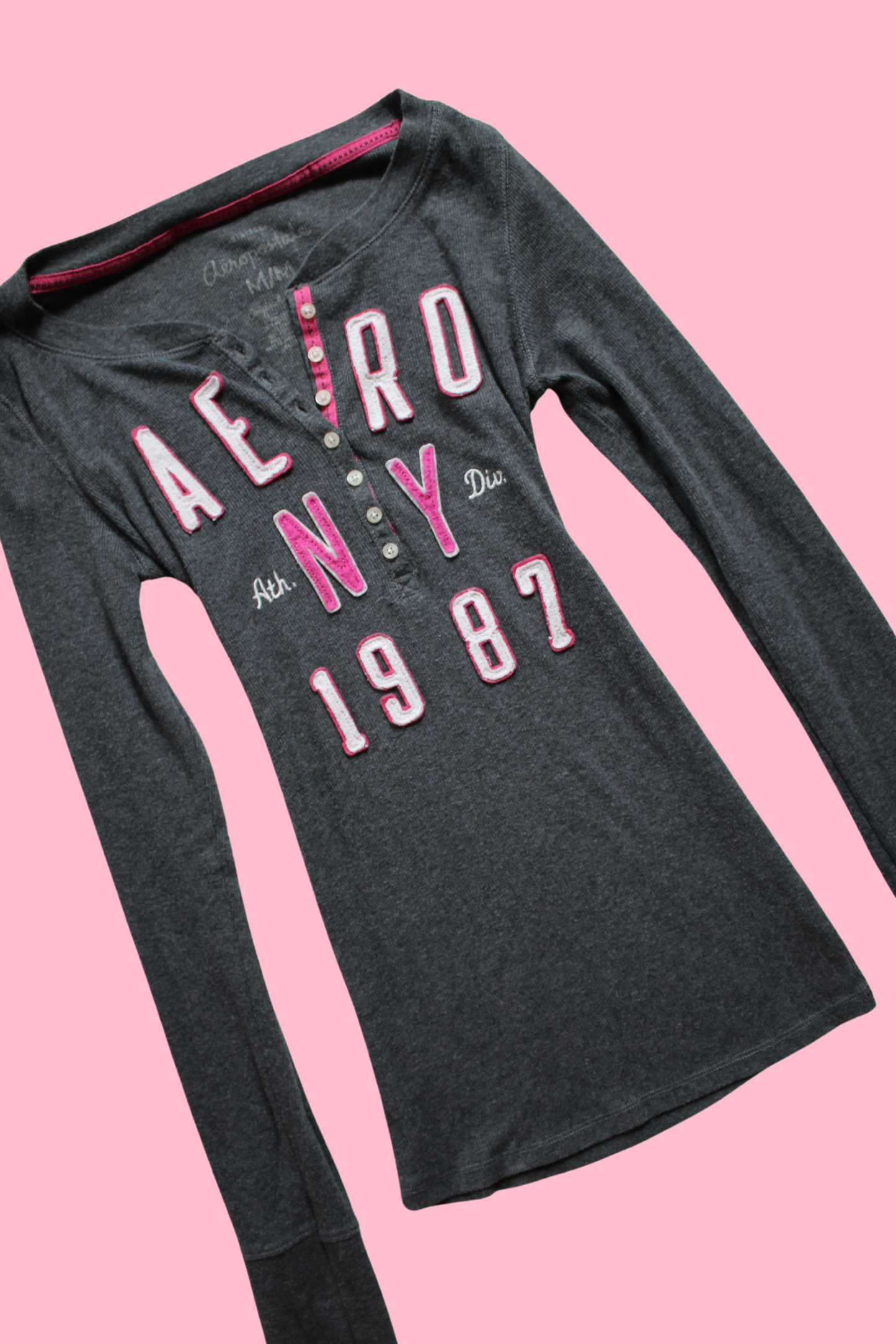 Grey Aéropostale Henley Top