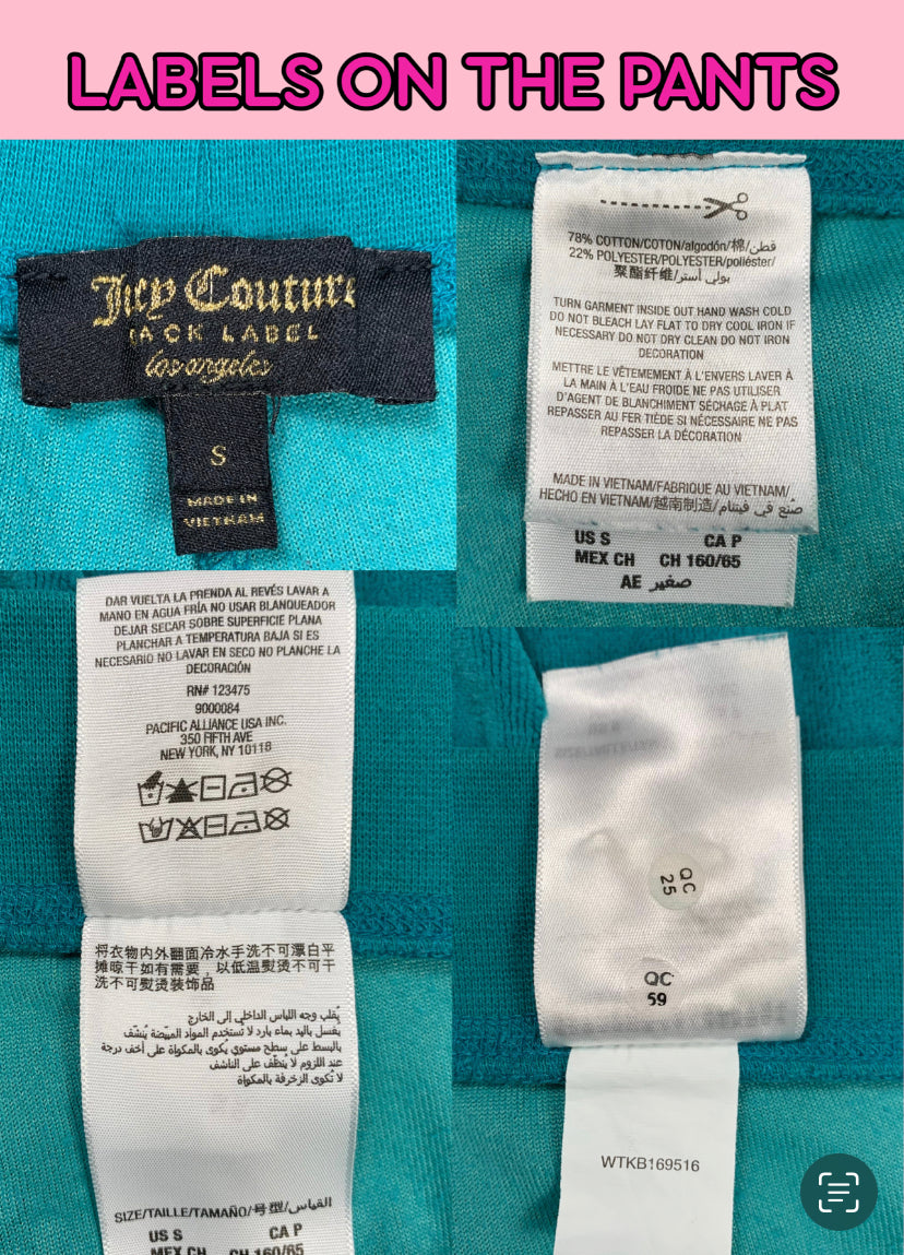 Juicy Couture Turquoise Velour Tracksuit