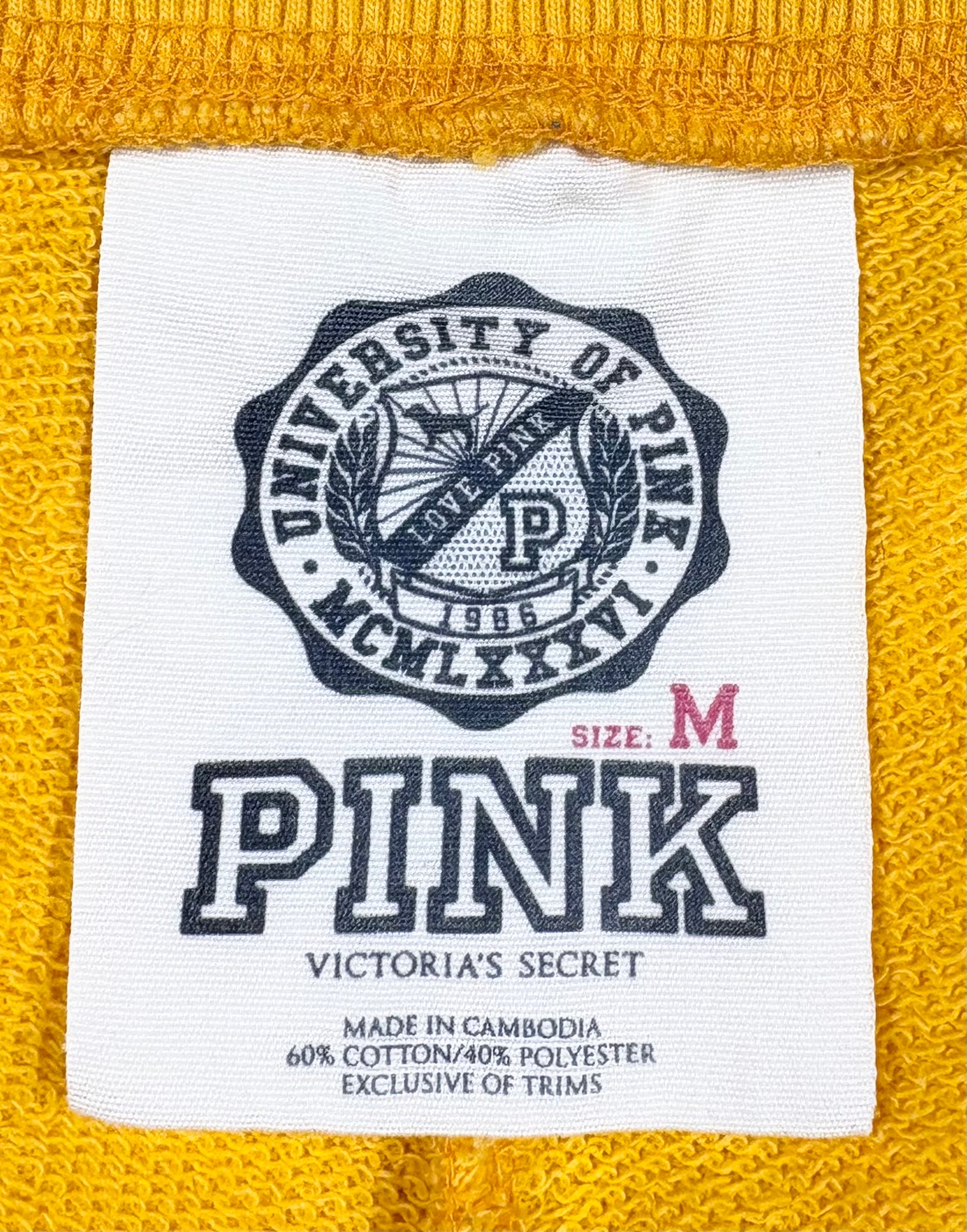 Mustard Victoria’s Secret PINK Jersey Tracksuit