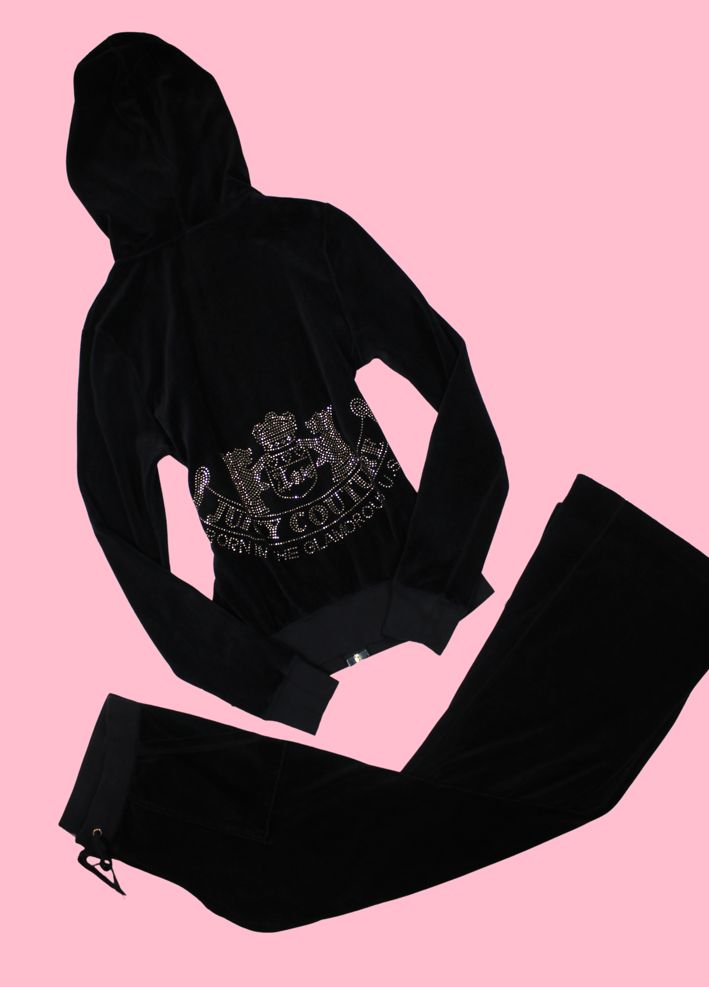 Juicy Couture Black Velour Tracksuit