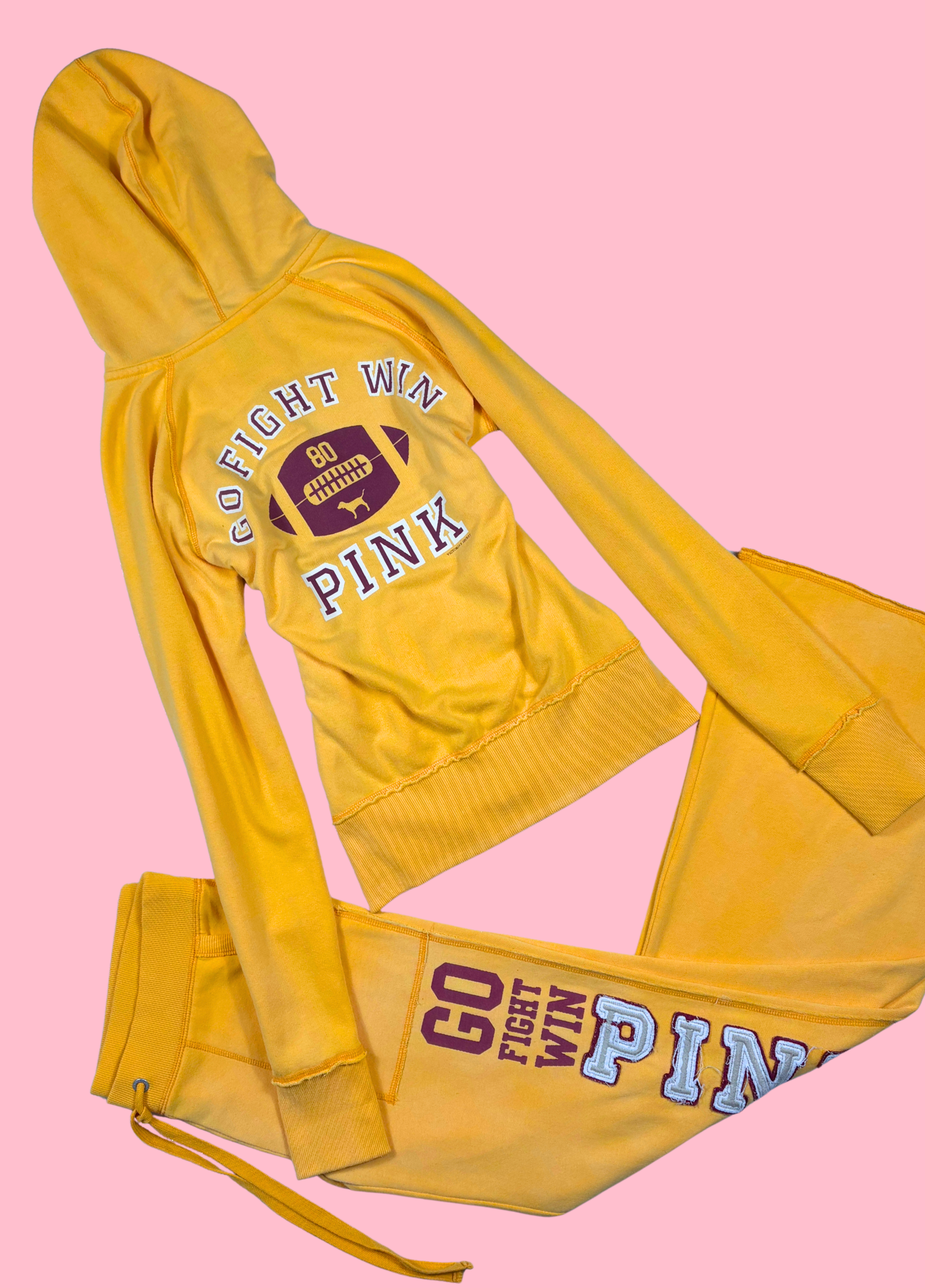 Mustard Victoria’s Secret PINK Jersey Tracksuit