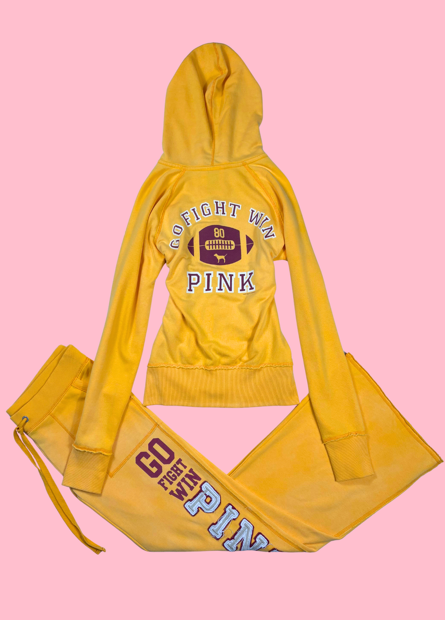 Mustard Victoria’s Secret PINK Jersey Tracksuit