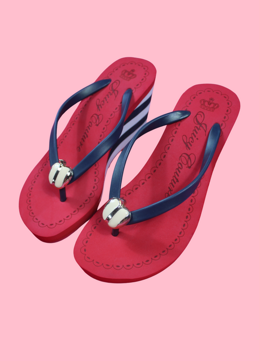 Juicy Couture Flip Flop Wedges