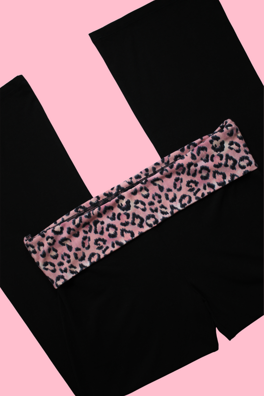 Leopard Print VS Sport Foldover Yoga Pants