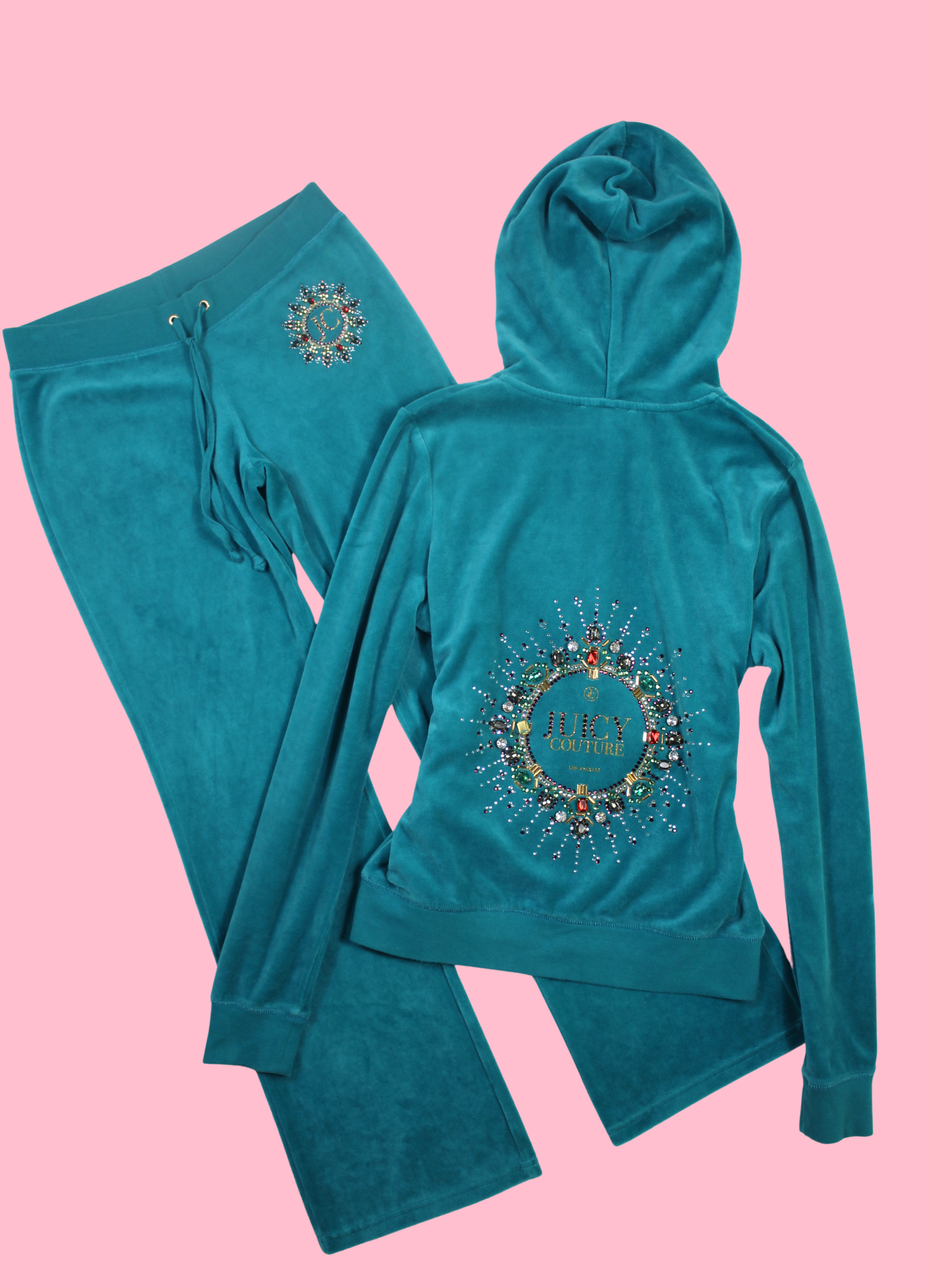 Juicy Couture Turquoise Velour Tracksuit