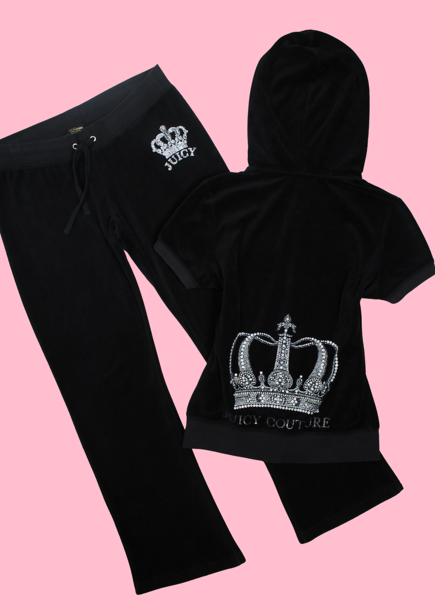 Juicy Couture Black Velour Tracksuit