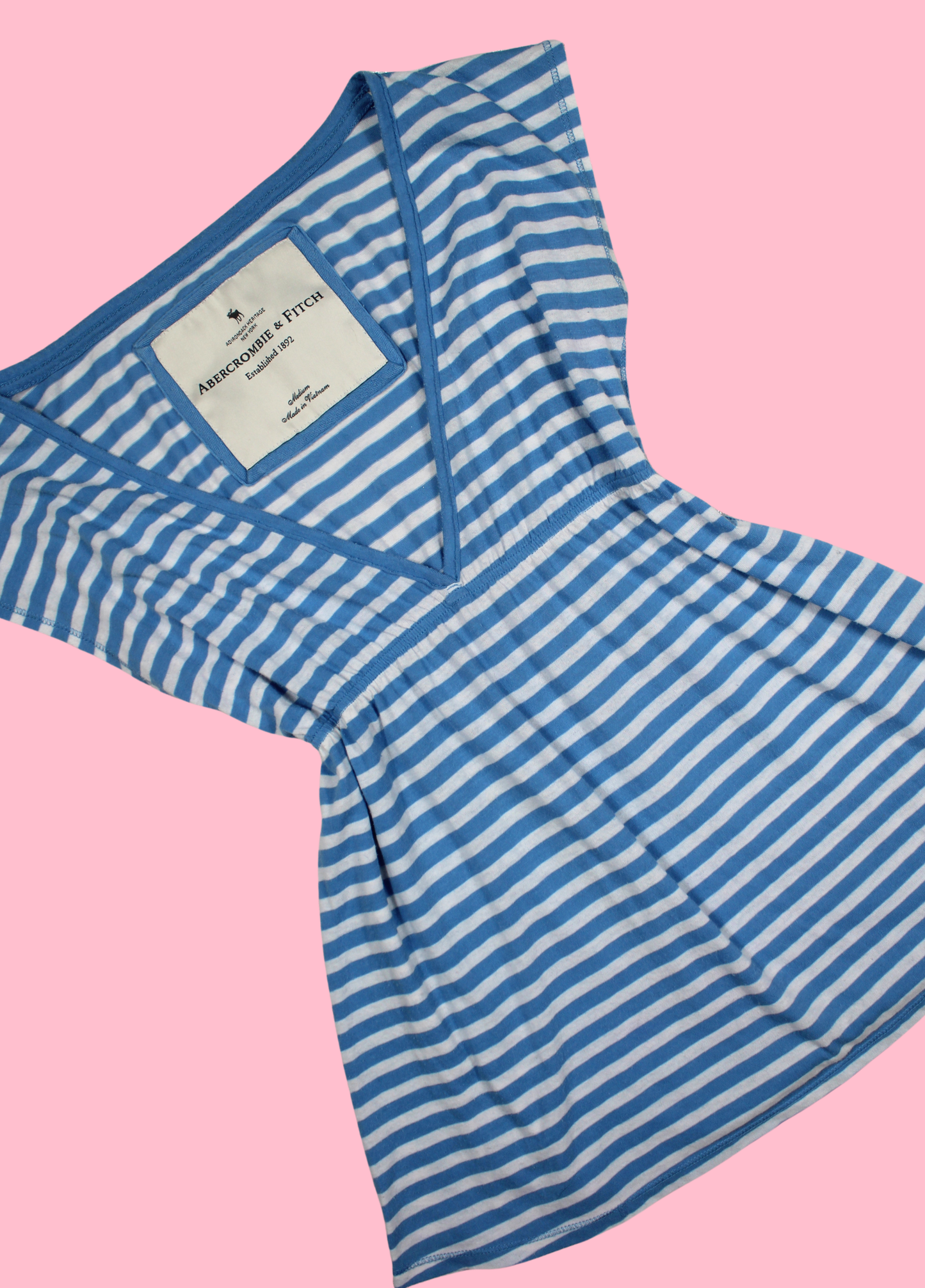 Striped Abercrombie Babydoll Top