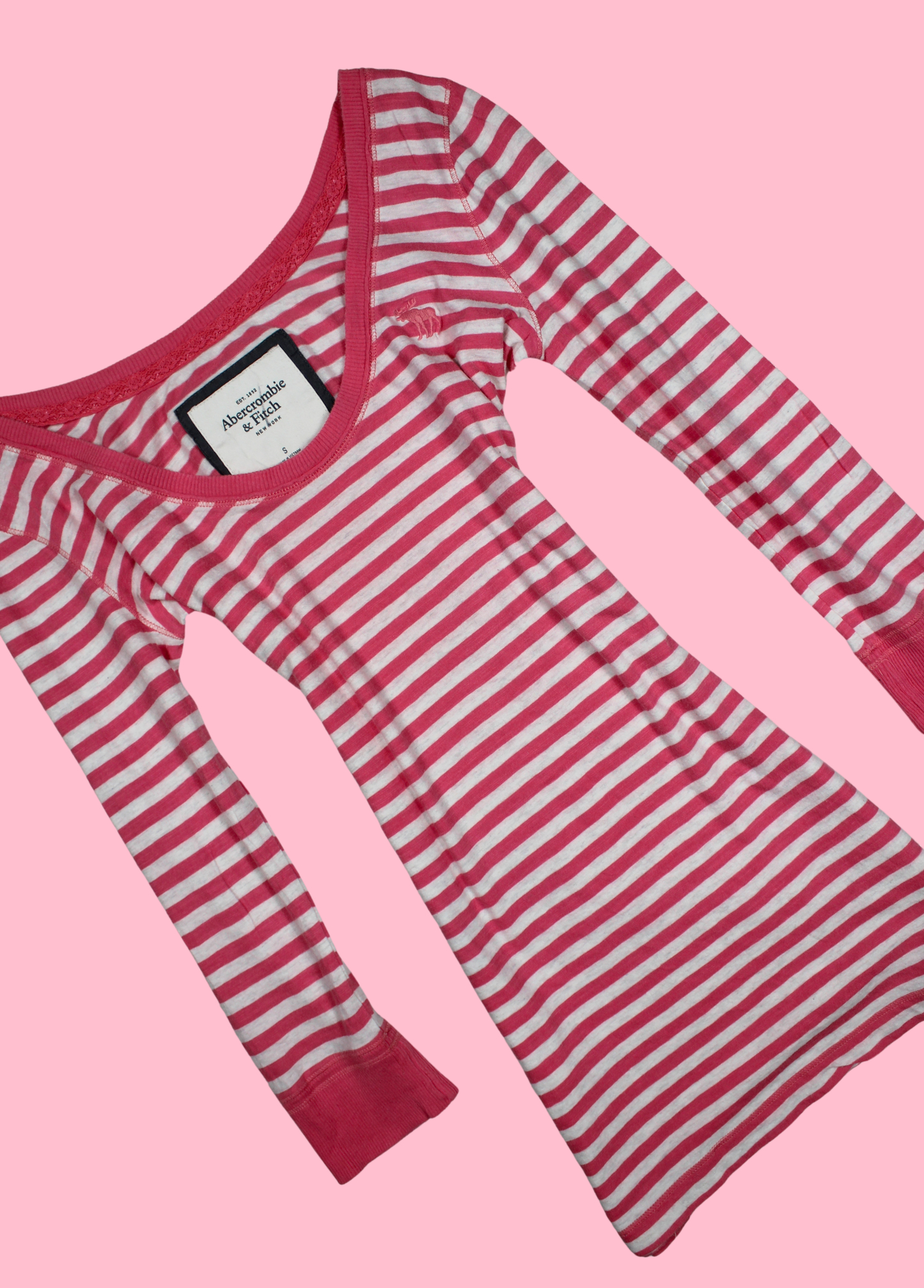 Pink and White Striped Top
