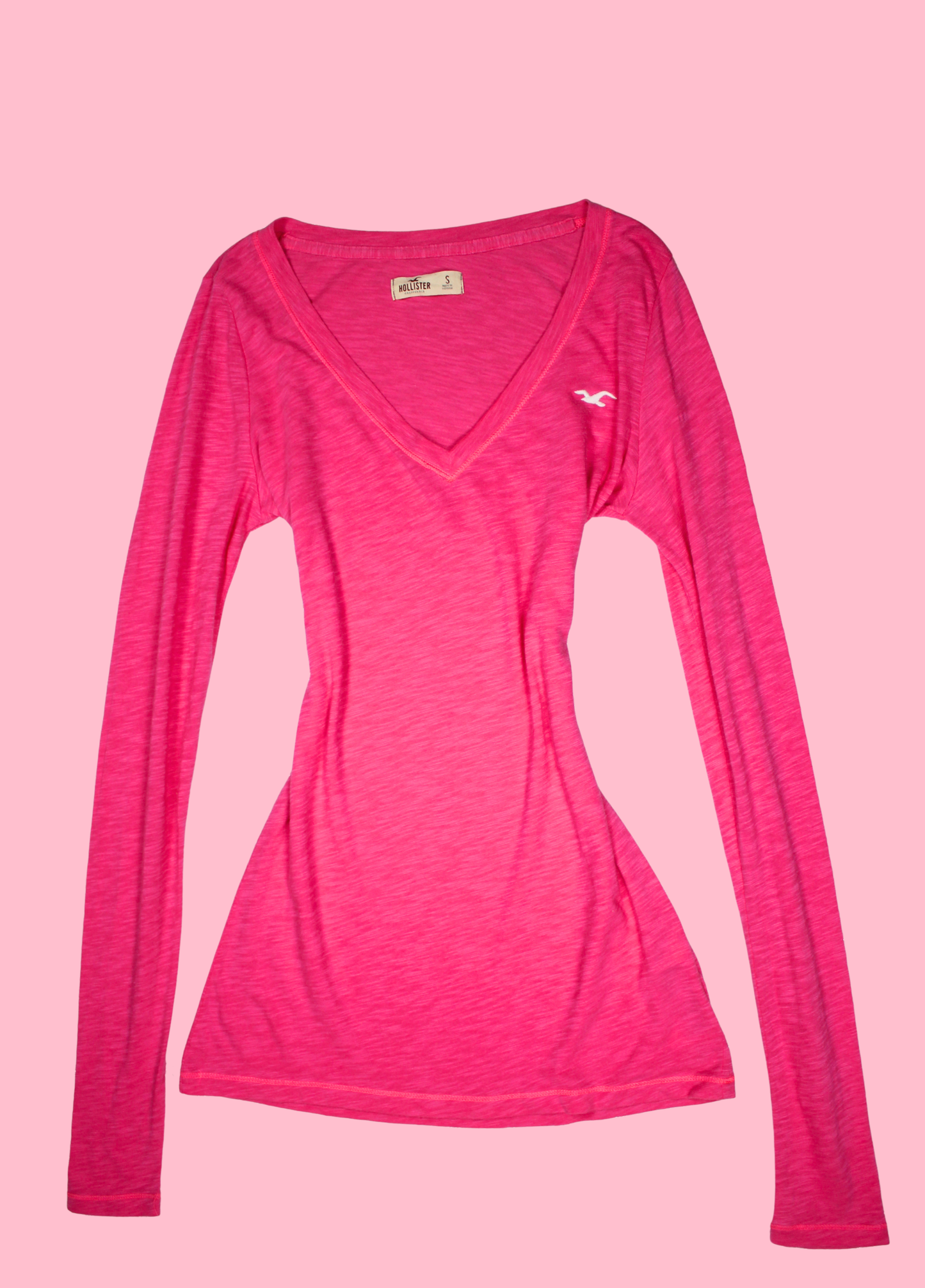 Pink Hollister V-neck Top