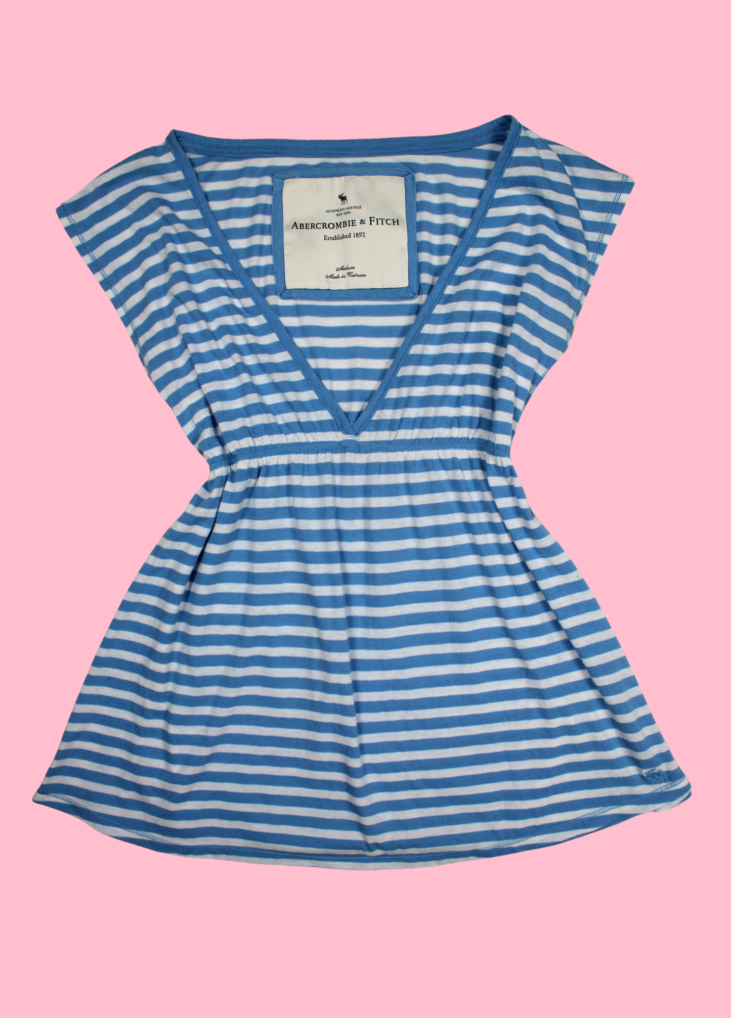 Striped Abercrombie Babydoll Top