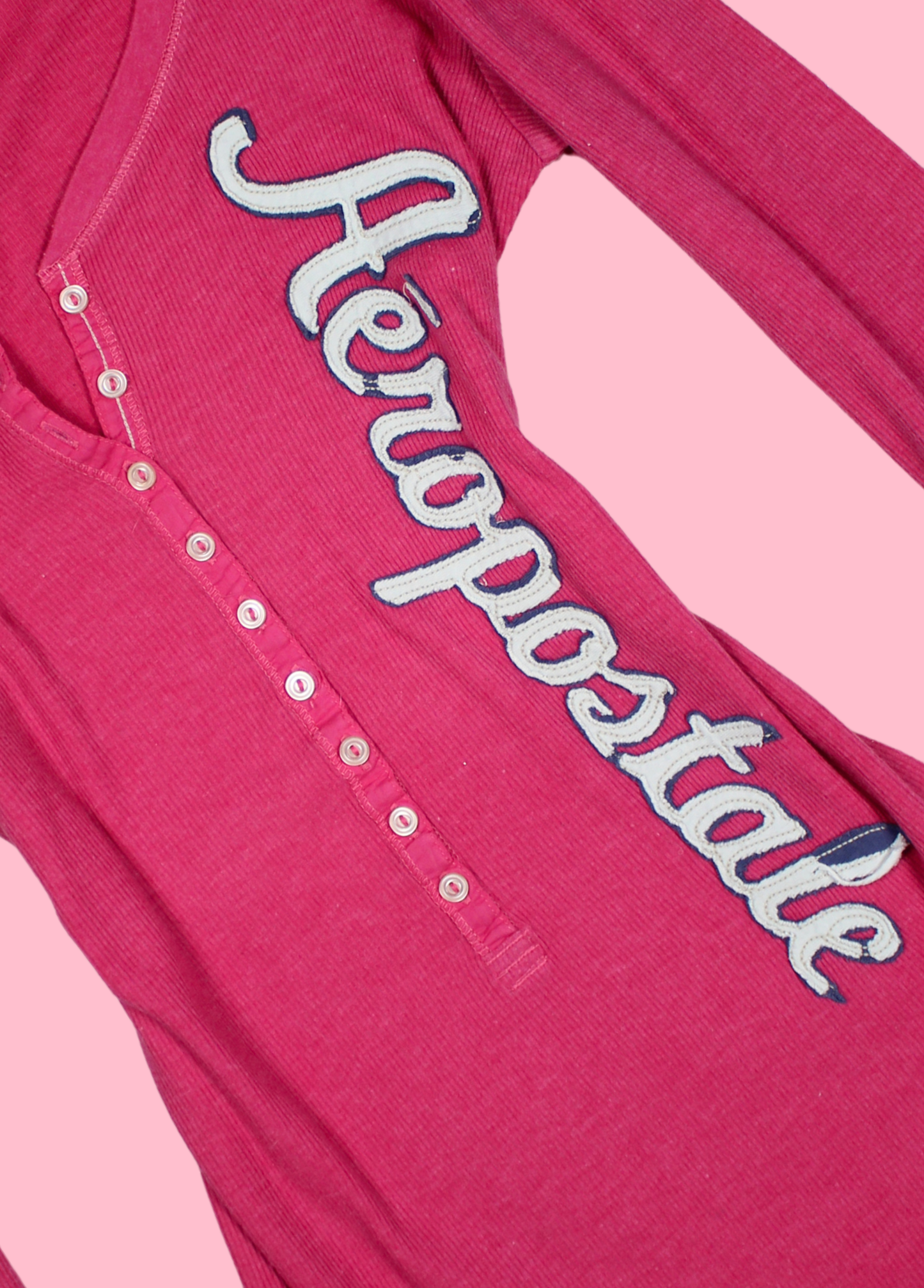 Pink Aéropostale Henley Top