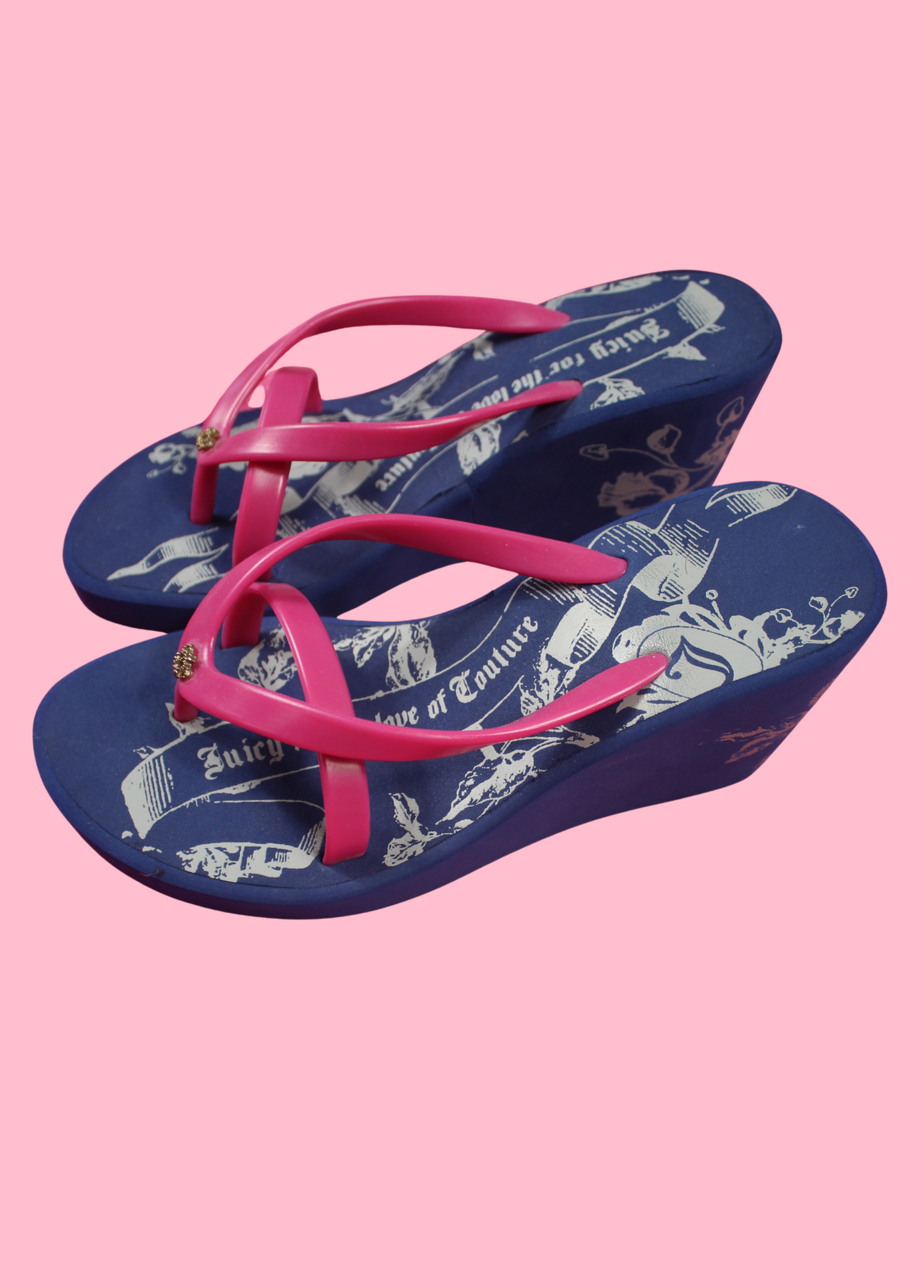 Juicy Couture Flip Flop Wedges