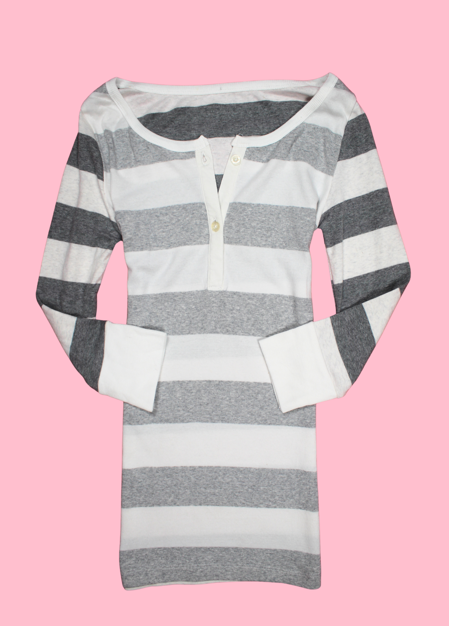 Light/Dark Grey Henley Top