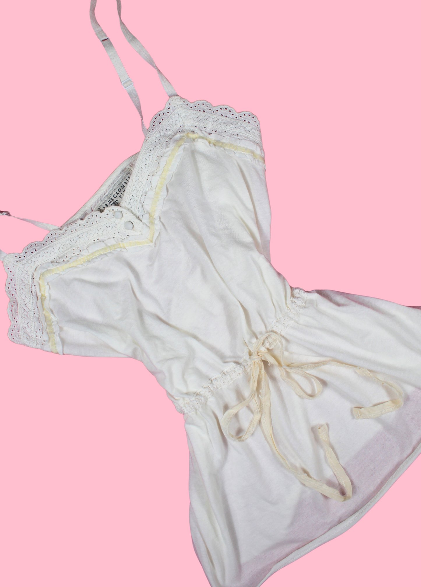 Cream Abercrombie Babydoll Cami Top