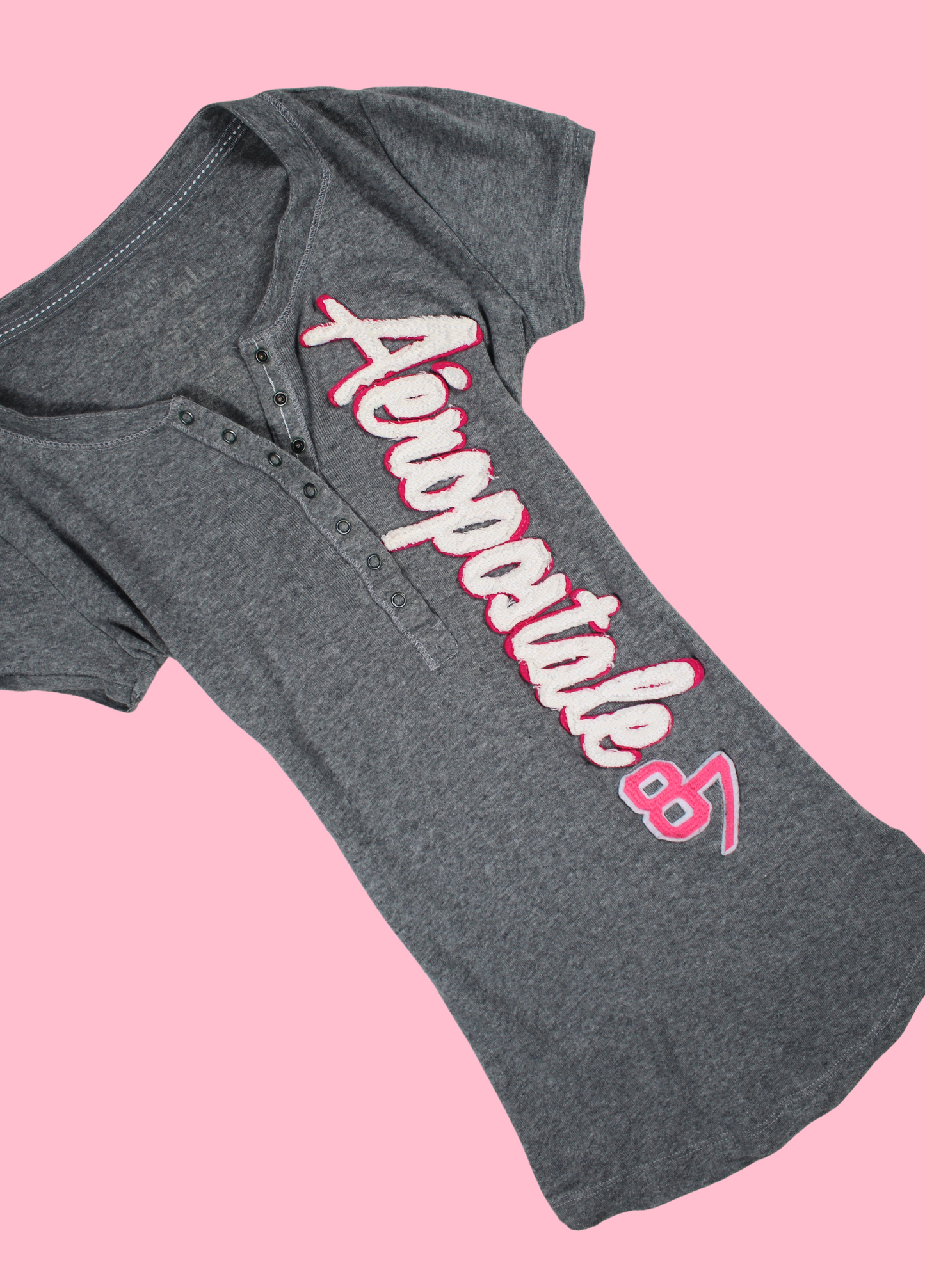 Light Grey Aéropostale Henley Top