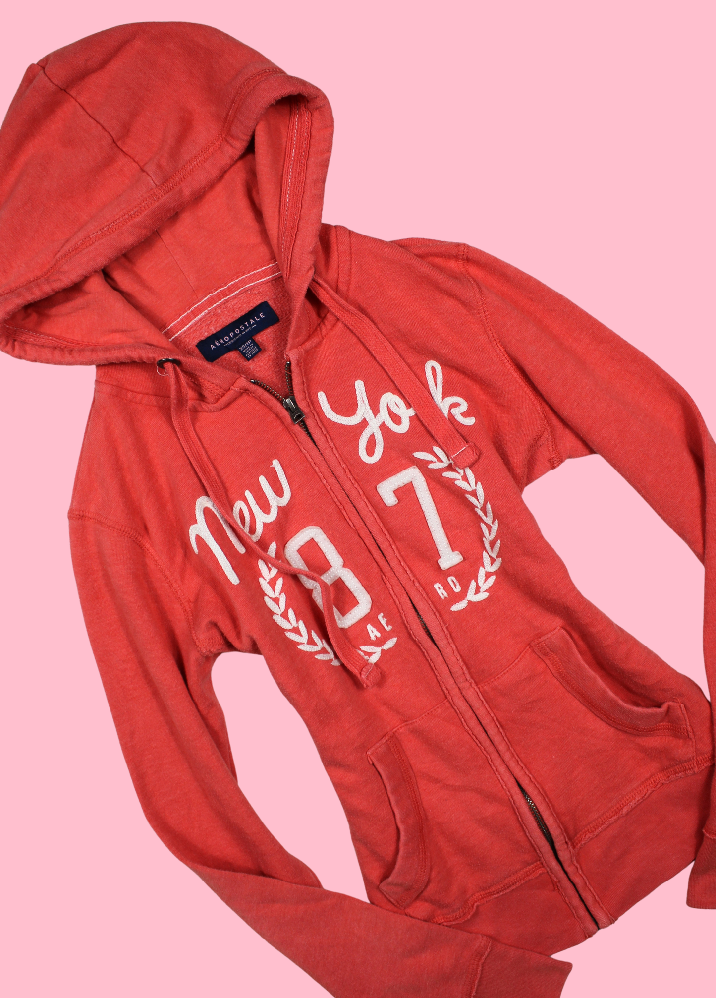 Coral Red Aéropostale Hoodie