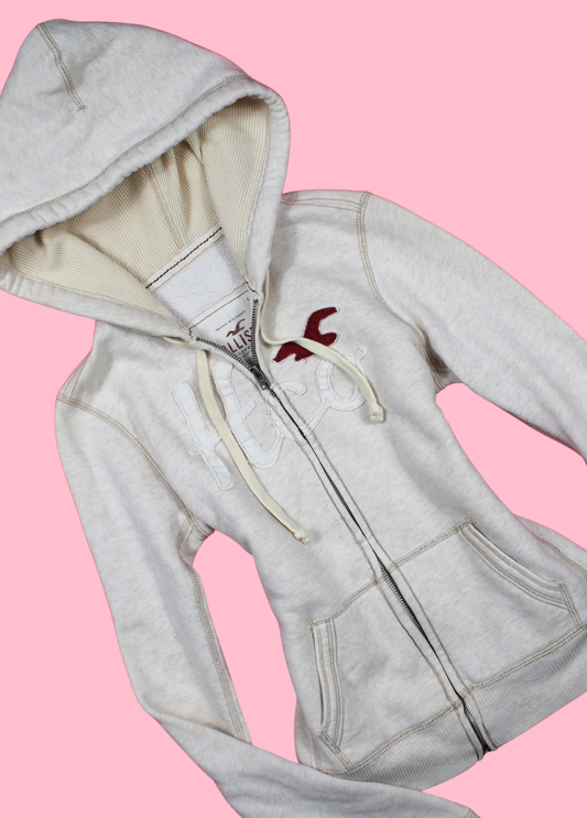 Off-White/Beige Hollister Hoodie