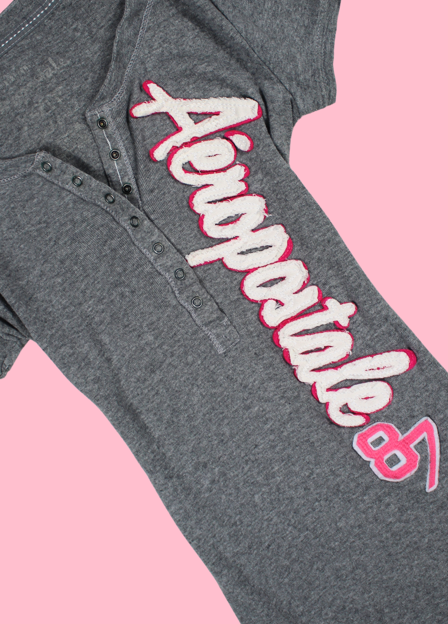 Light Grey Aéropostale Henley Top