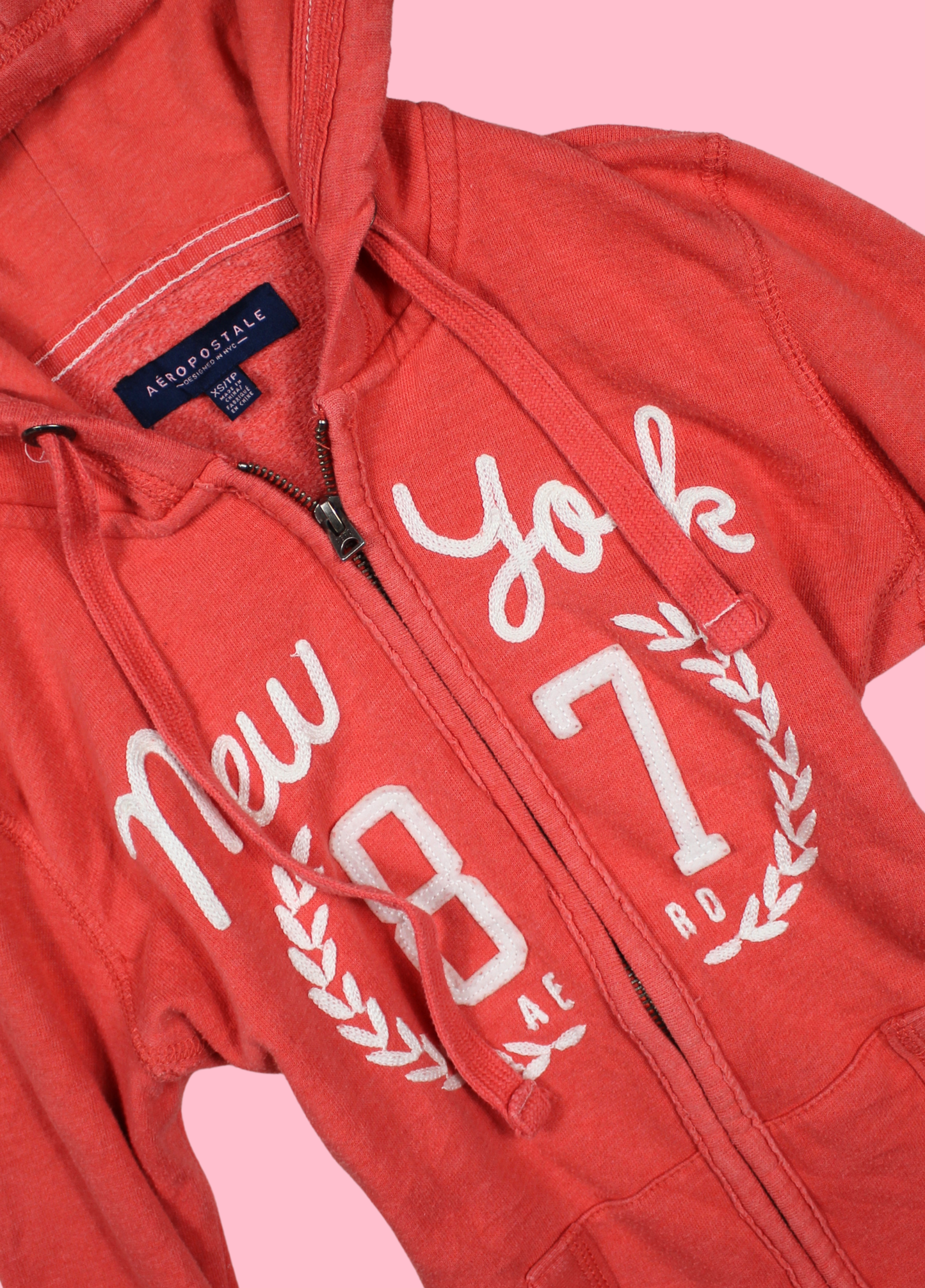 Coral Red Aéropostale Hoodie