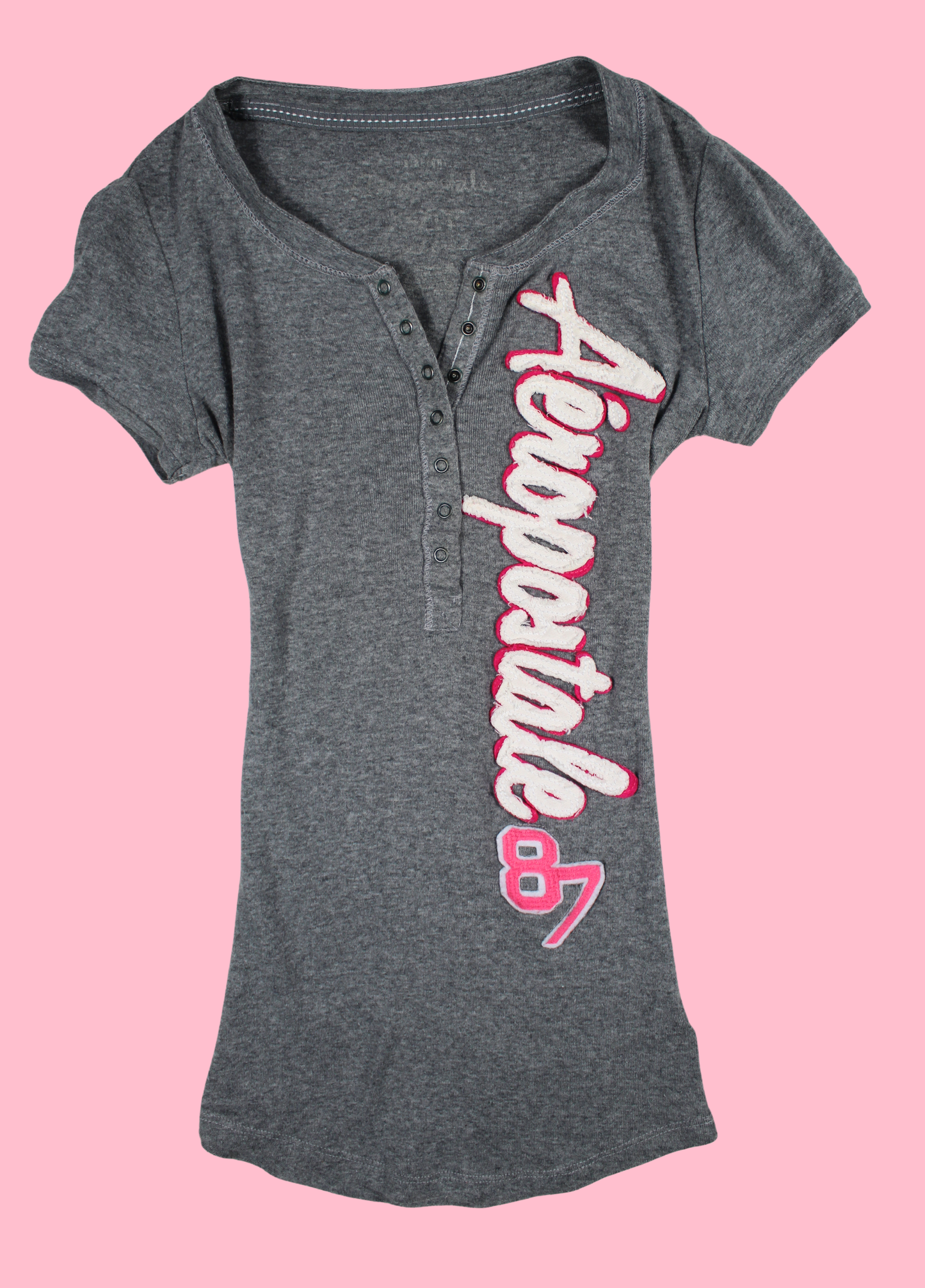 Light Grey Aéropostale Henley Top