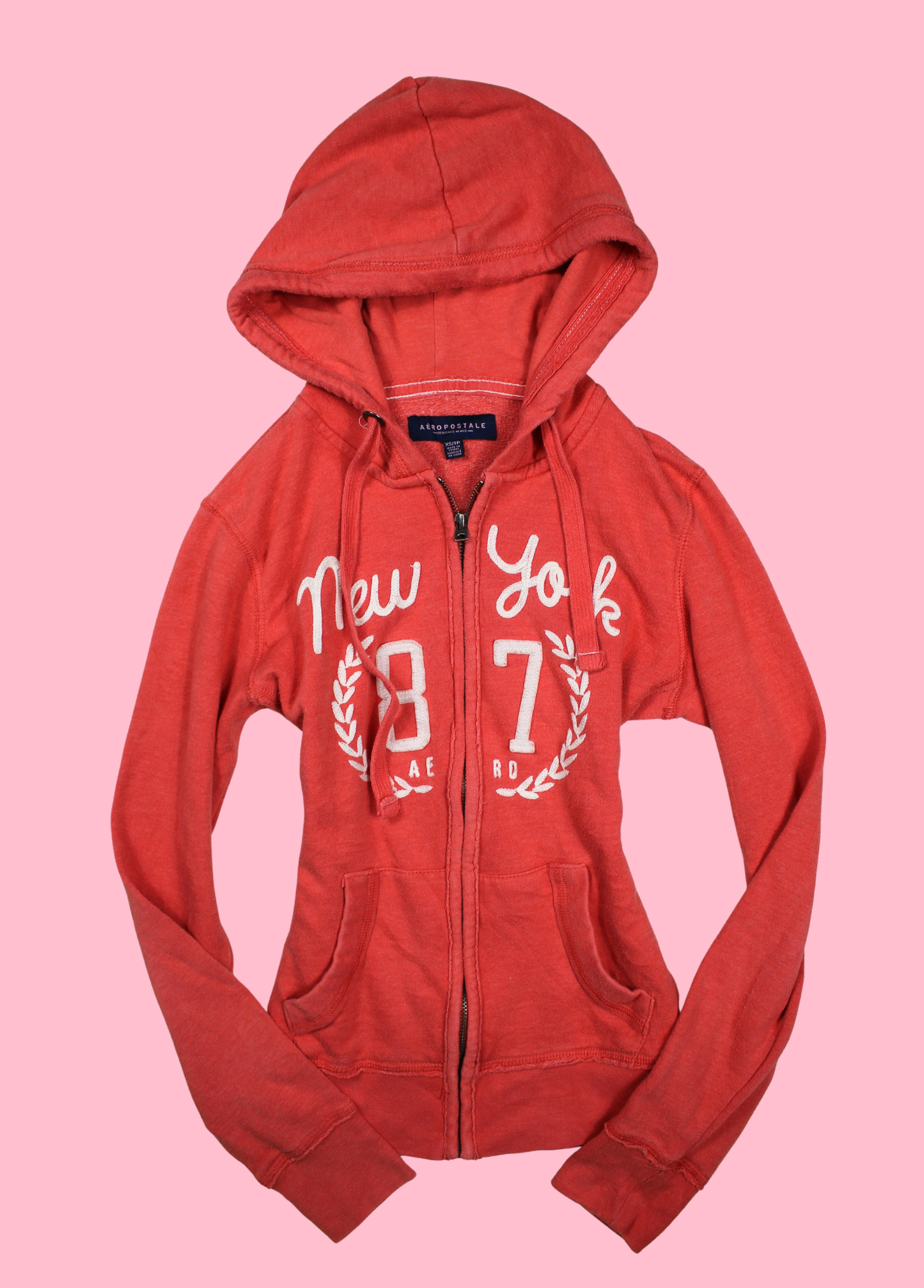 Coral Red Aéropostale Hoodie