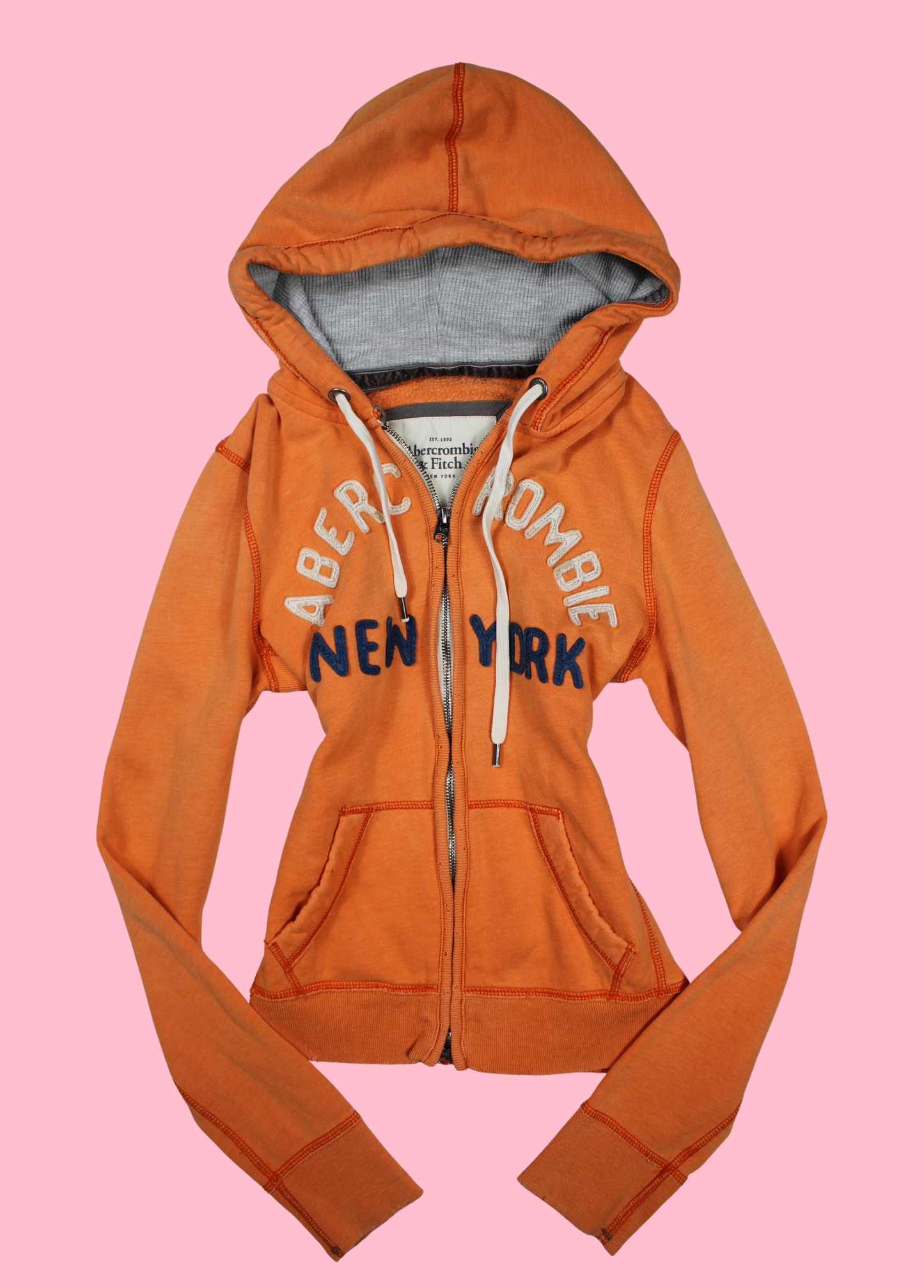 Light Orange Abercrombie Hoodie