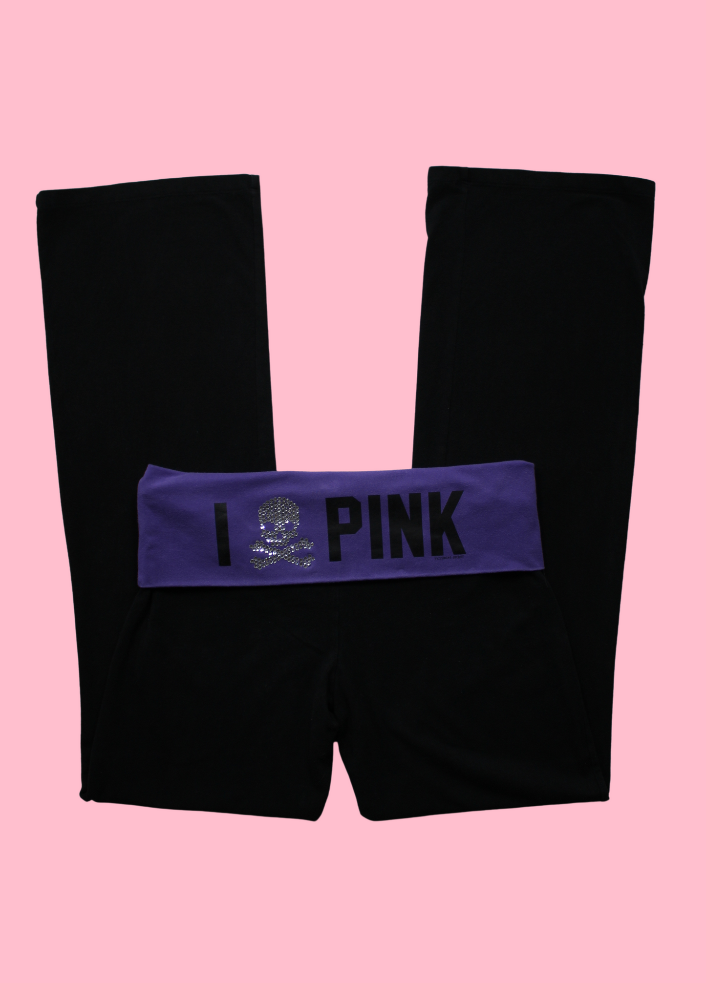 Purple VS PINK Foldover Yoga Pants