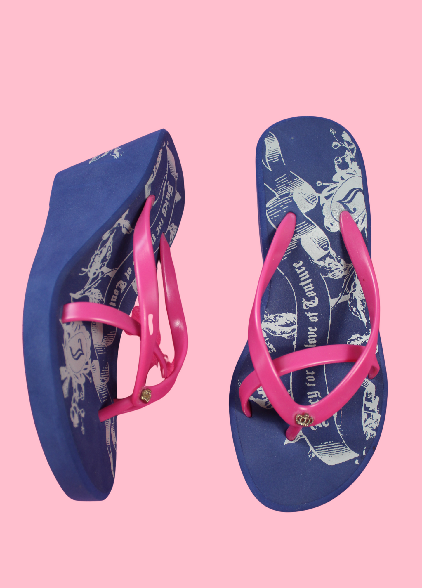 Juicy Couture Flip Flop Wedges