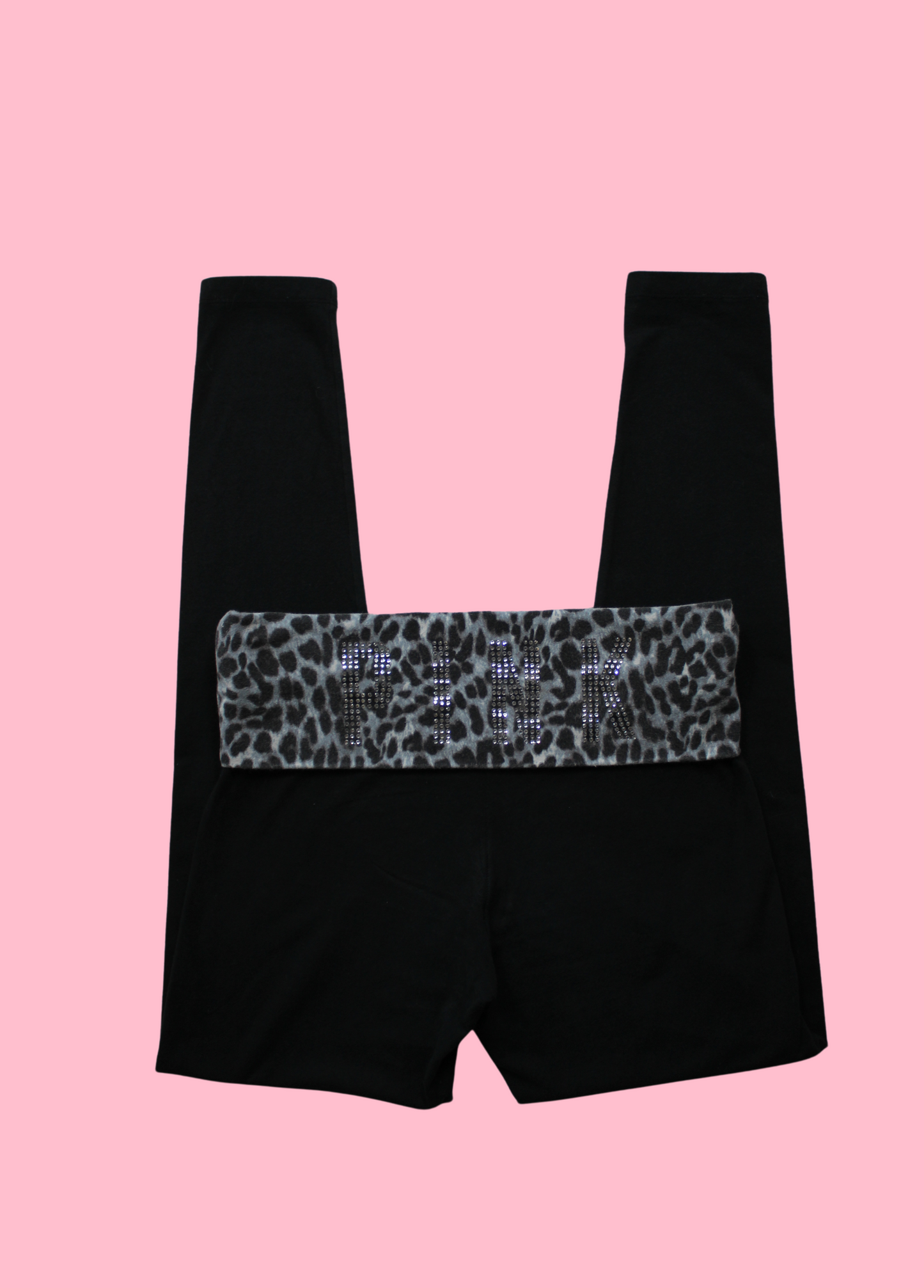 Leopard Print VS PINK Foldover Yoga Pants