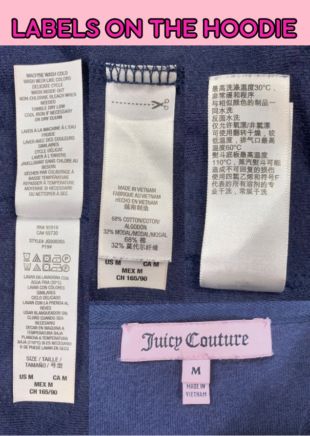 Juicy Couture Dark Blue Terrycloth Tracksuit