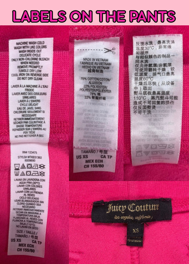 Juicy Couture Hot Pink Velour Tracksuit