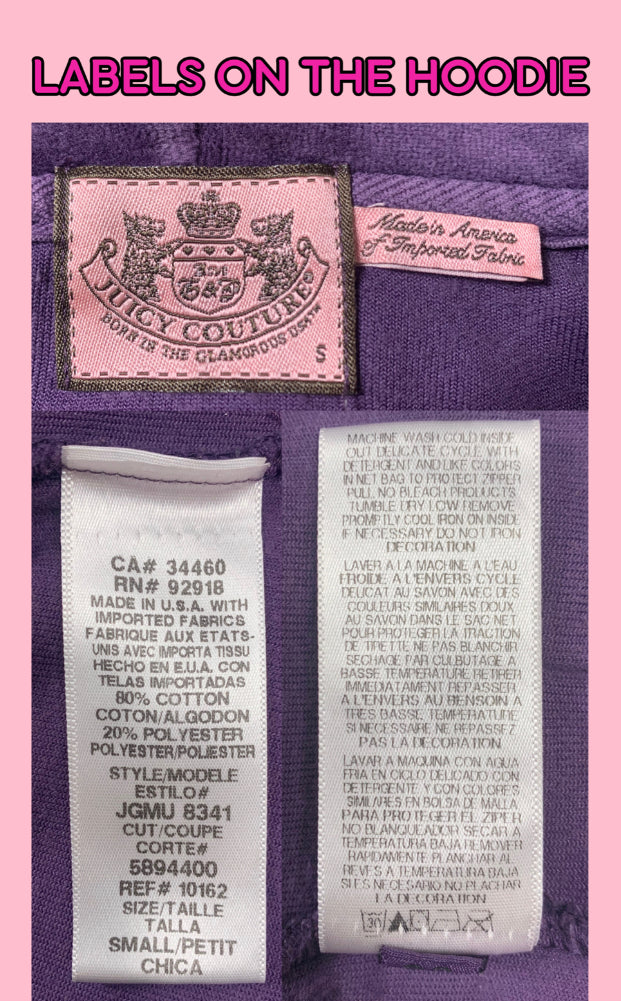 Juicy Couture Grape Velour Tracksuit