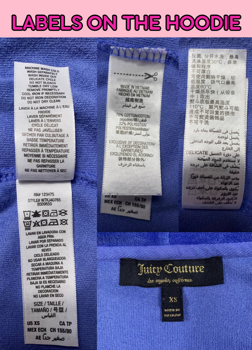 Juicy Couture Cinderella Blue Velour Tracksuit