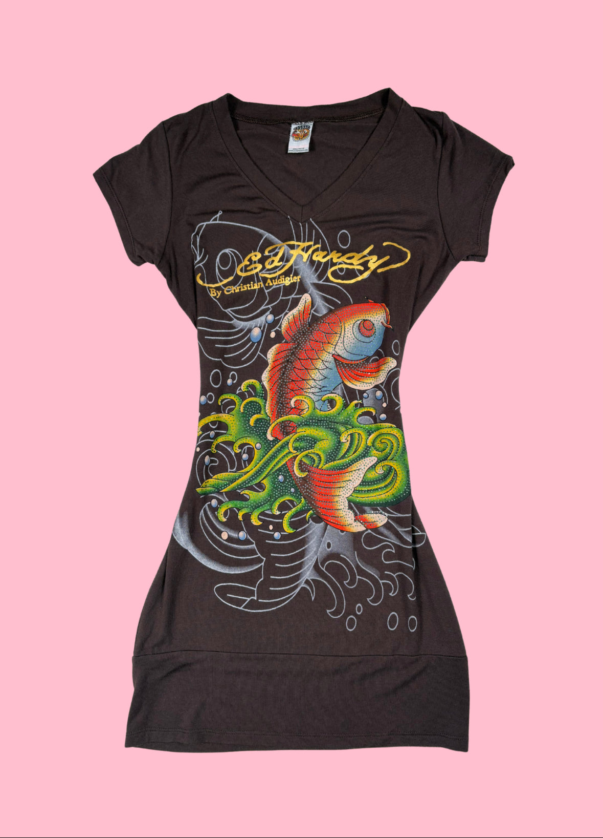 Ed Hardy Light Brown Dress