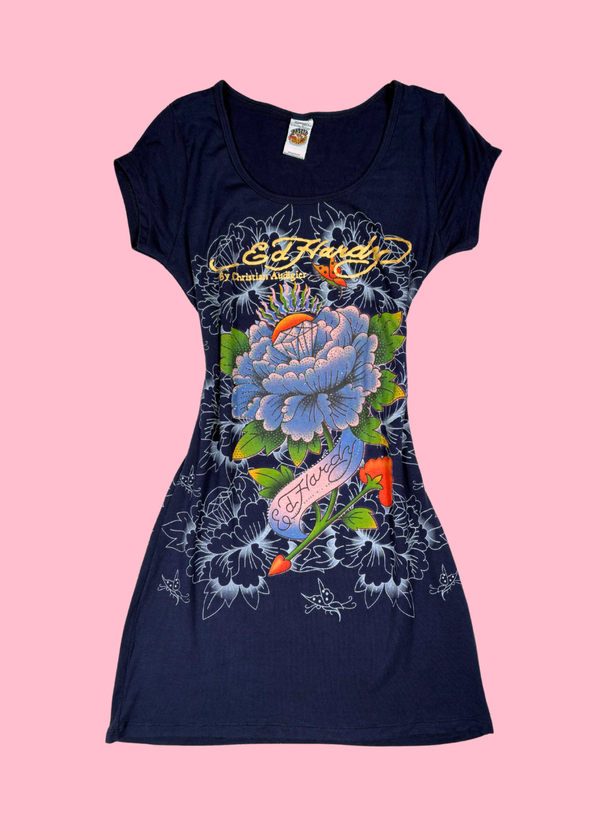 Ed Hardy Dark Blue Dress