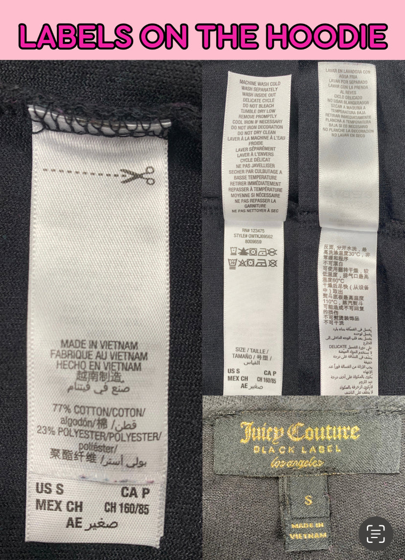 Juicy Couture Black Velour Tracksuit