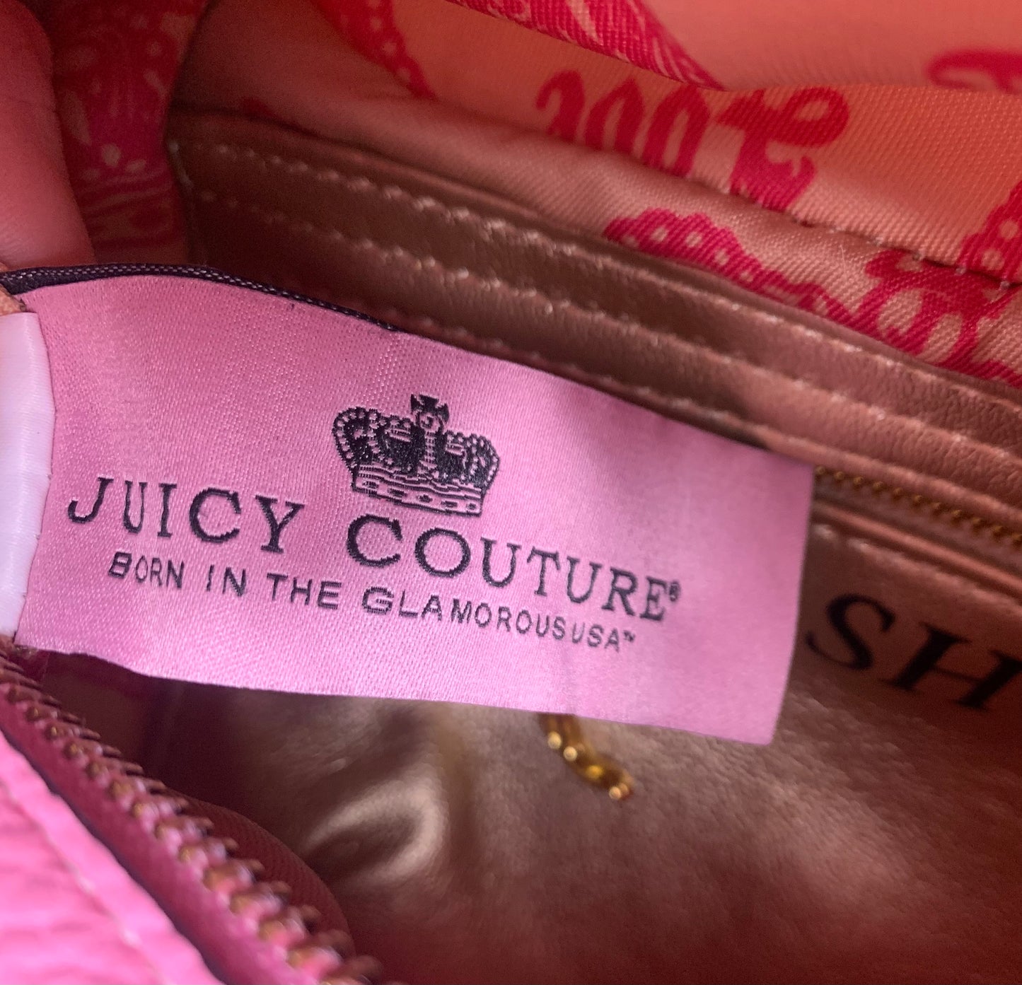 Juicy Couture UK 2025 Pink Velour Bag