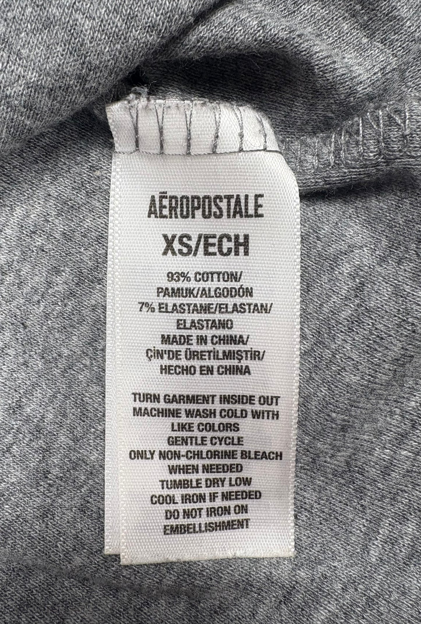 Light Grey Aéropostale Henley Top