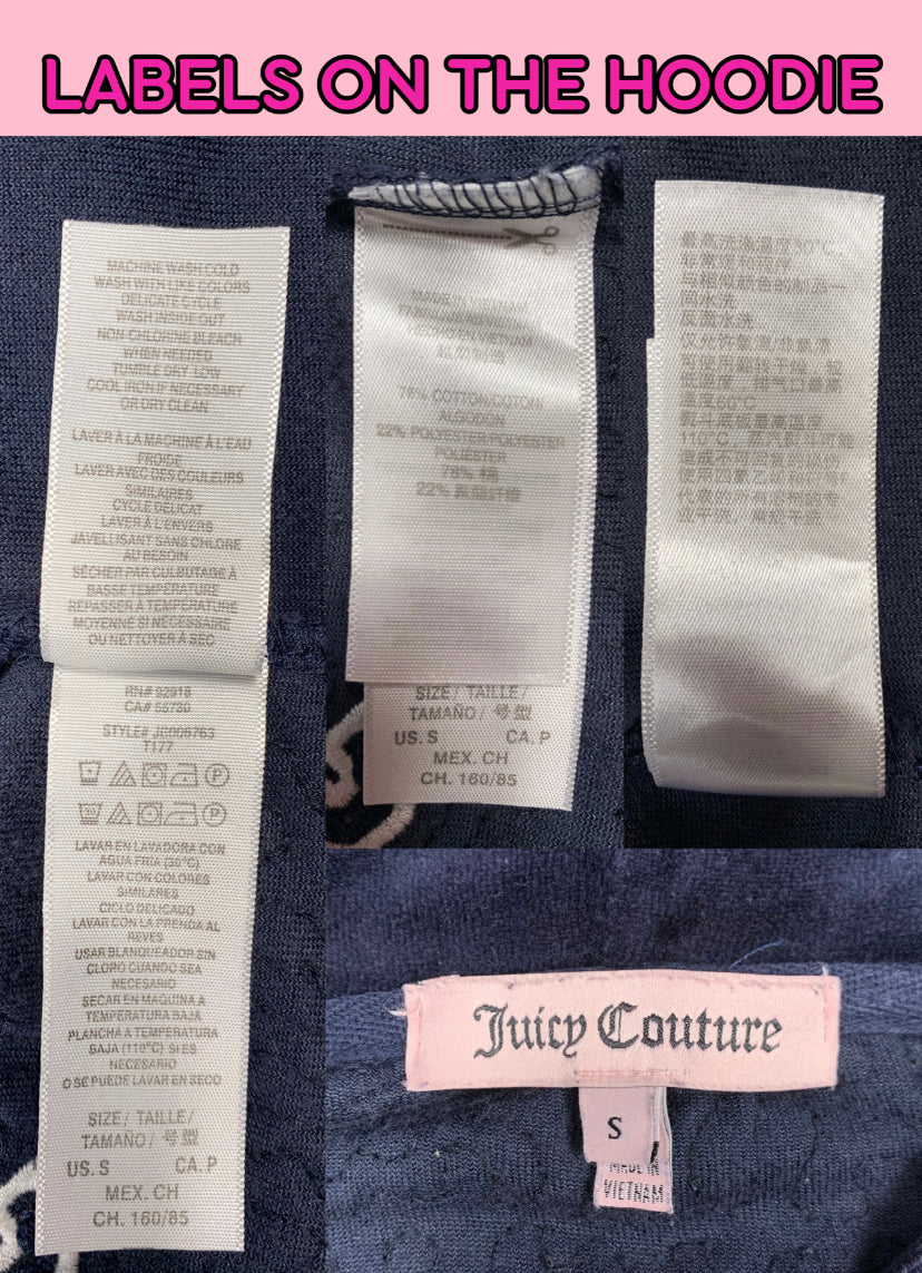 Juicy Couture Dark Blue Velour Tracksuit