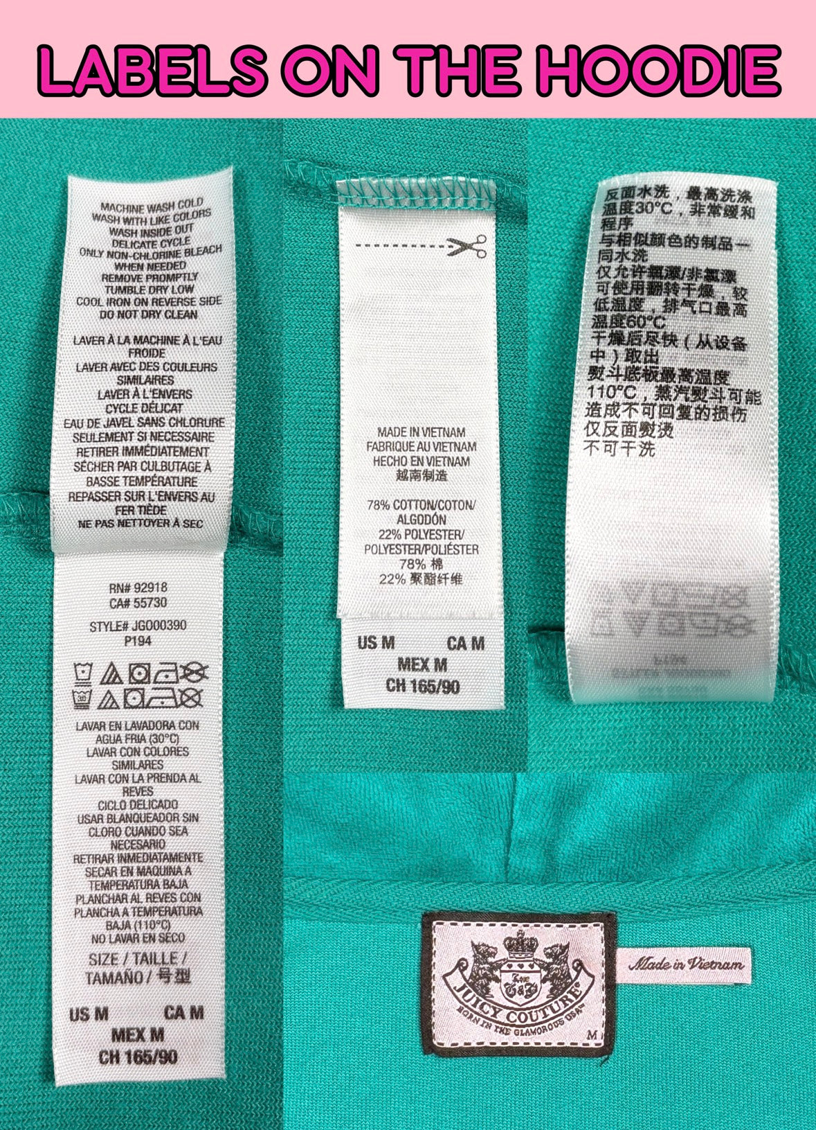 Juicy Couture Turquoise Velour Tracksuit